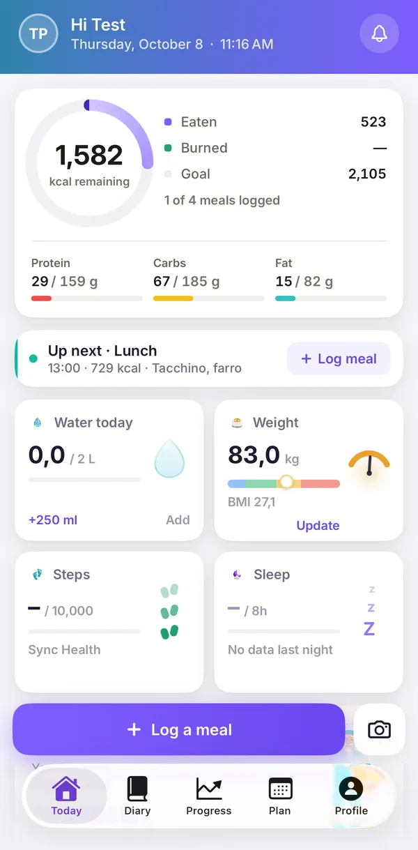 The patient app: the day on one screen